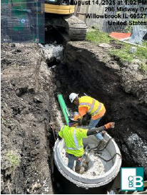 8.11.25 Sanitary Sewer Work Begins