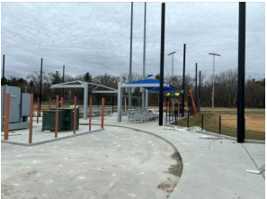 12.21.25 Dugout and Bleacher Installation